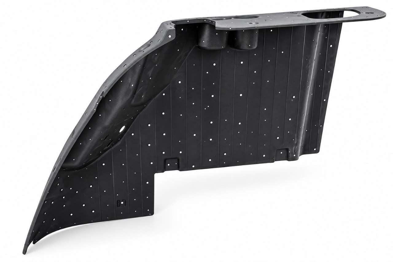 Interior panel with scanning markers